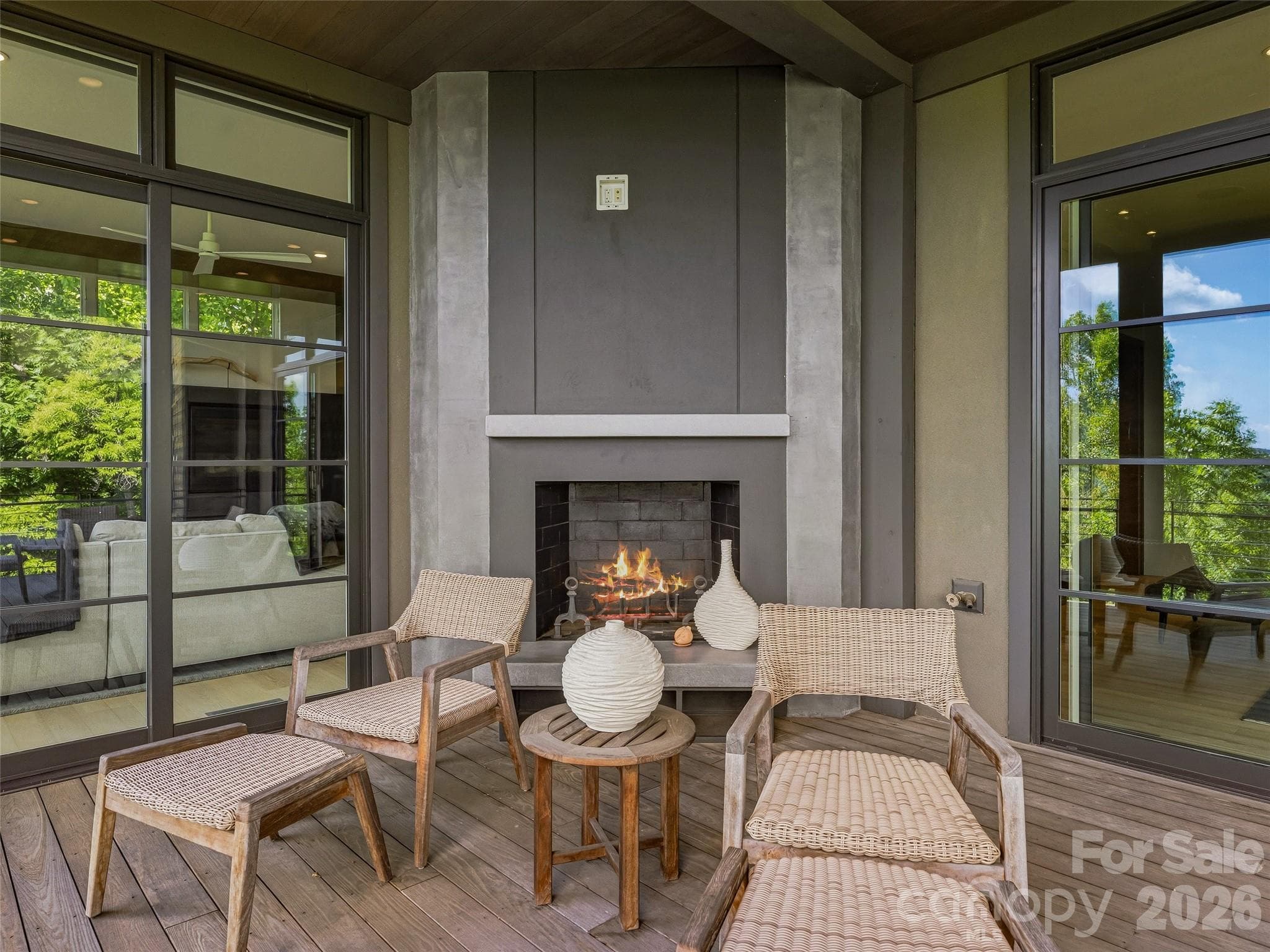 Outdoor living seamlessly connected to the interior gathering spaces - 1121 Timberbluff Way, Arden