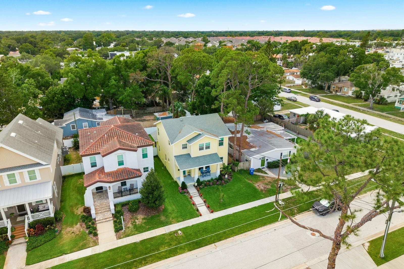 Aerial Front View - 4920 3RD ST N, ST PETERSBURG