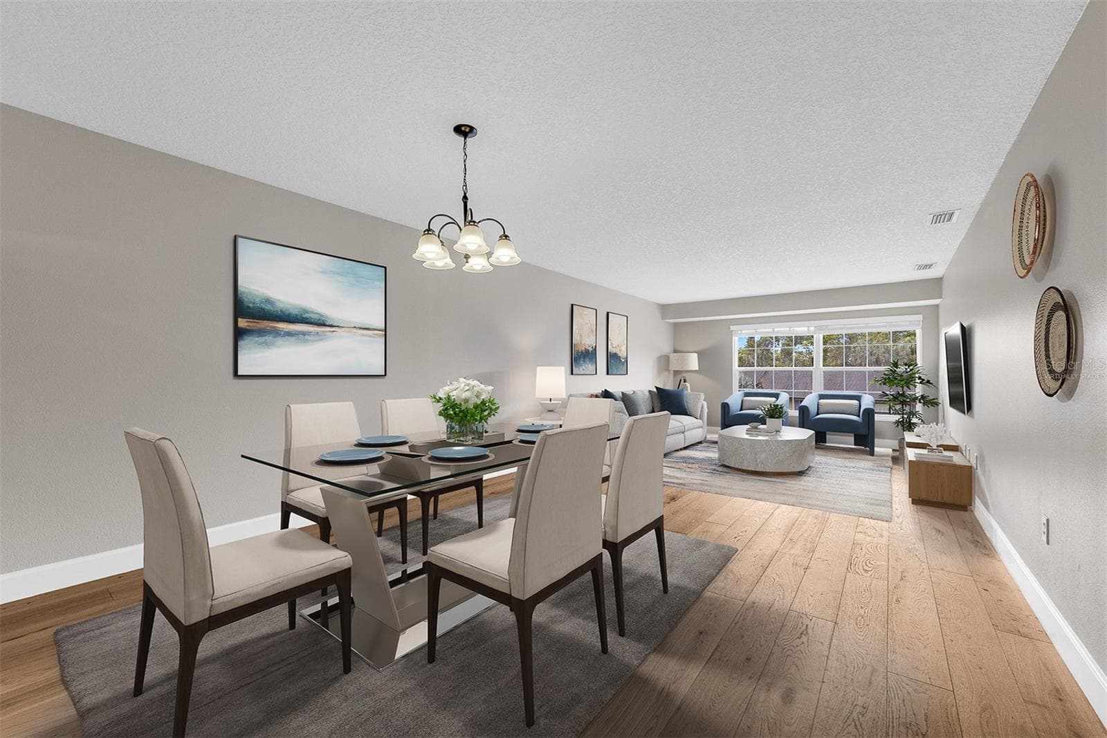 Dining/Living Room Combo.  Virtually Staged - 110 N TREMAIN ST #209, MOUNT DORA