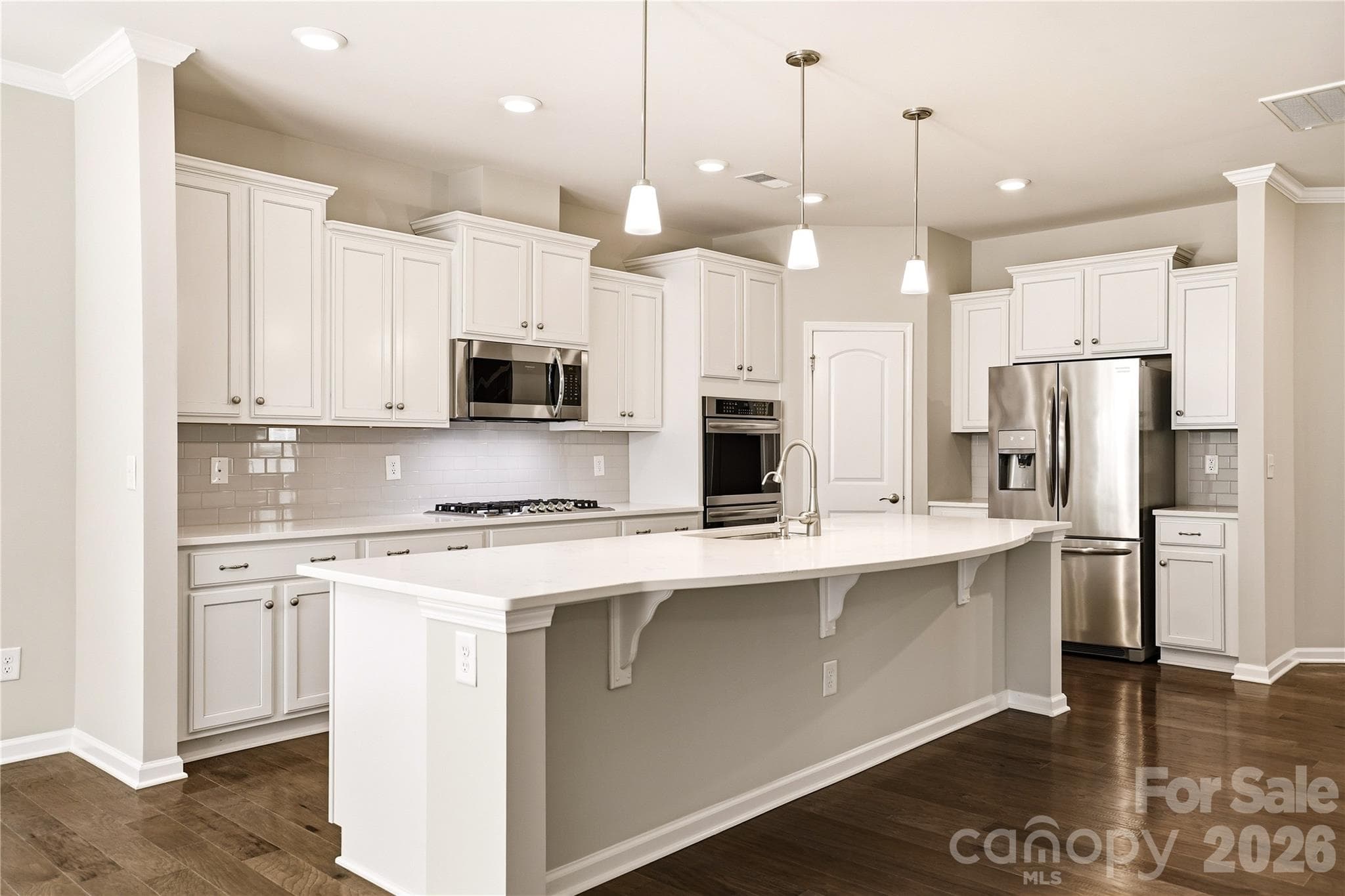 Oversized Statement Island Centerpiece with Quartz Countertops - Mount Holly
