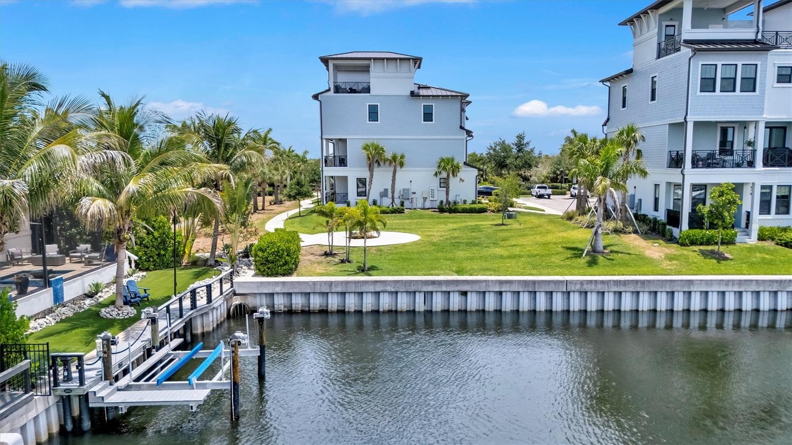View Of Home From Marina - 3027 BERMUDA SLOOP CIR, RUSKIN