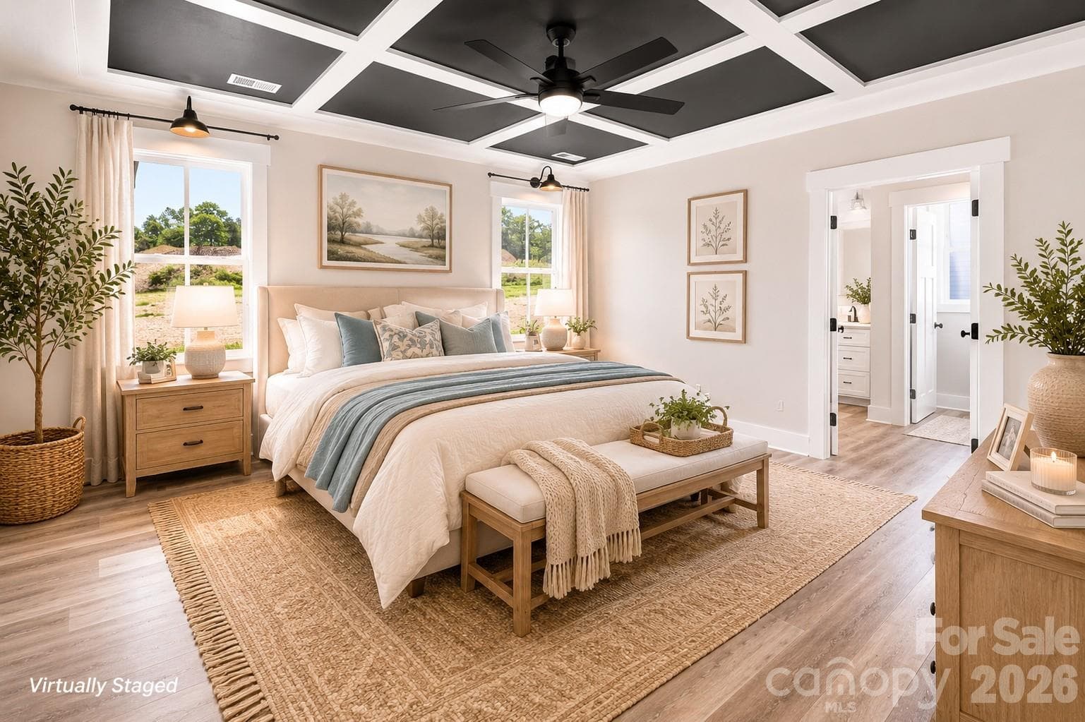 Virtually Staged - Primary Bedroom - 1010 Speight Road, Albemarle