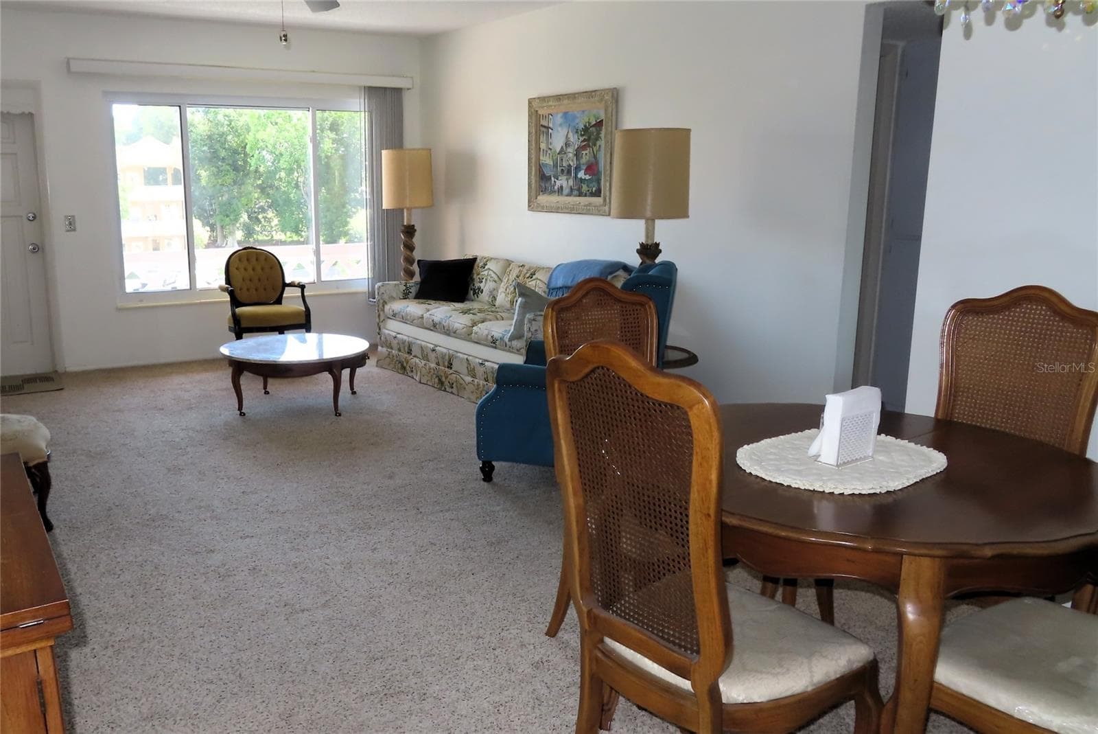 Carpeting in the Living/Dining Area - 2457 ECUADORIAN WAY #85, CLEARWATER