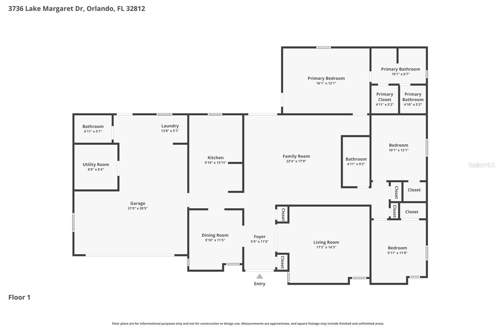 Single Family Residence at 3736 LAKE MARGARET DR, ORLANDO, photo 30 of 38