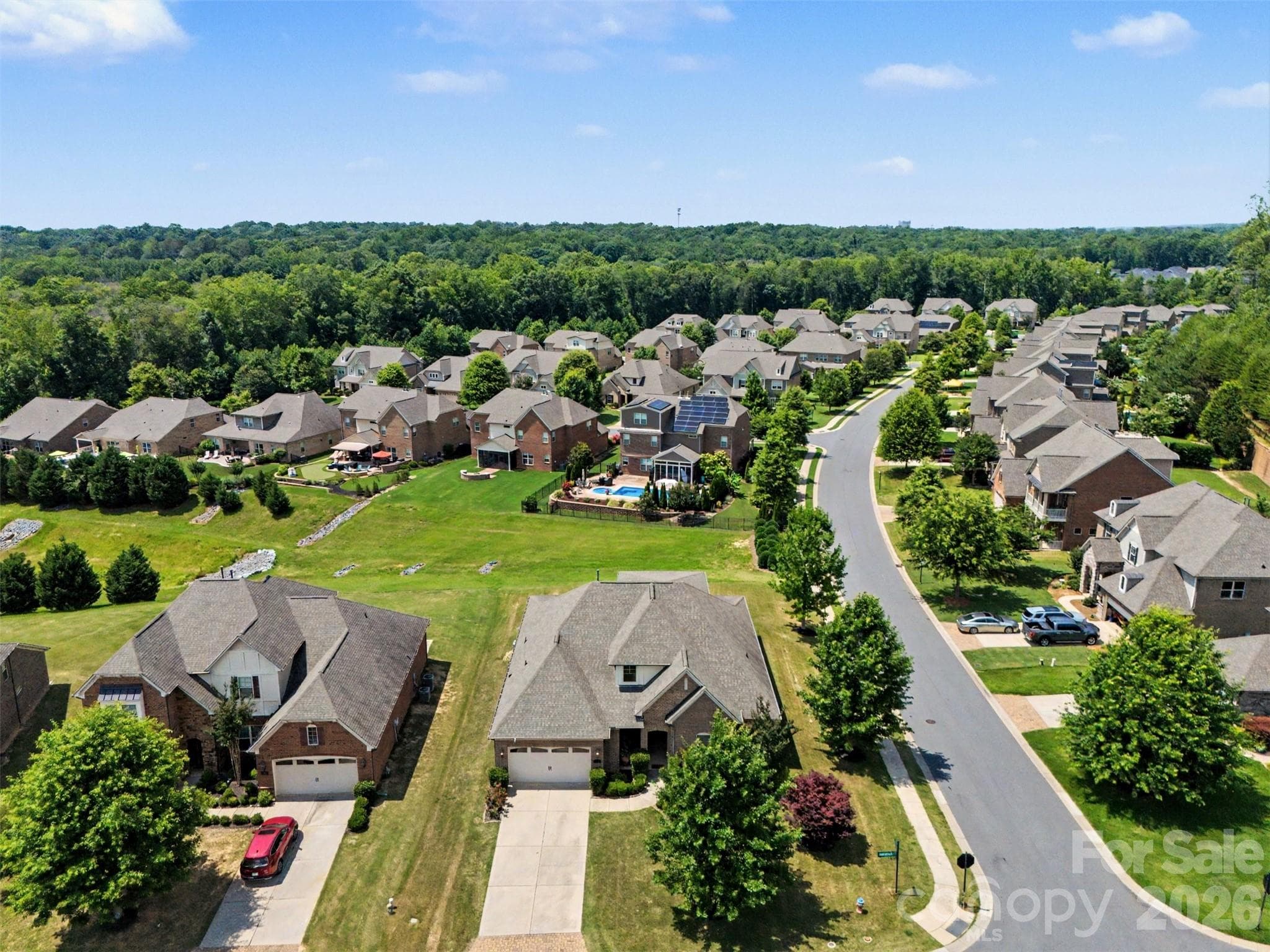 Aerial view of this beautiful corner lot. - 3605 Jumprock Road, Indian Land
