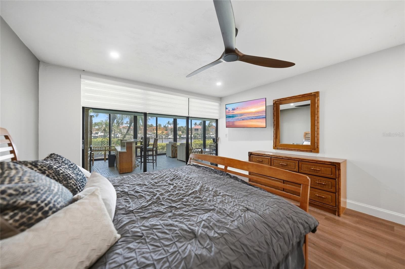 Master has slider to the lanai. - 3230 SOUTHSHORE DR #34A, PUNTA GORDA