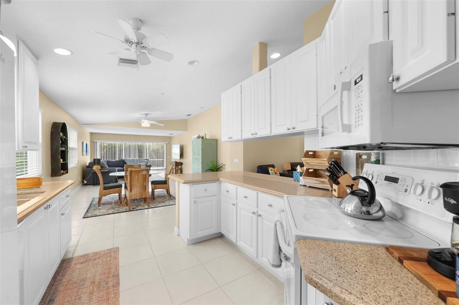 View from the kitchen - 5793 ITHACA WAY, SARASOTA