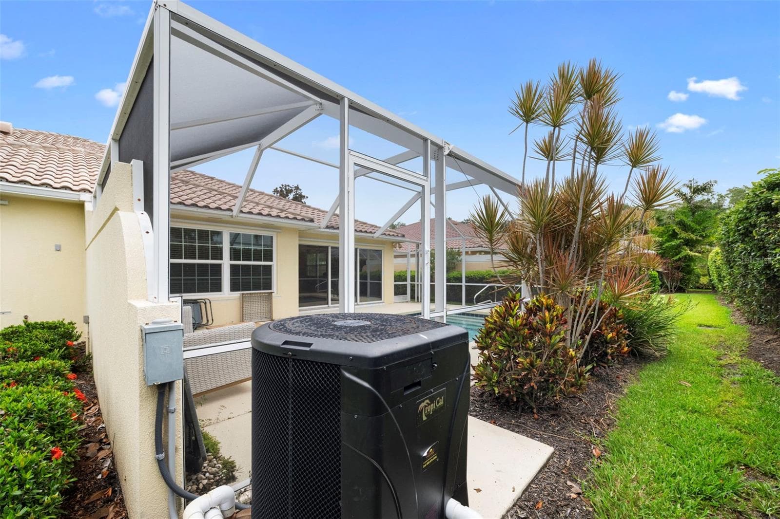 Pool heater and privacy wall - 5793 ITHACA WAY, SARASOTA