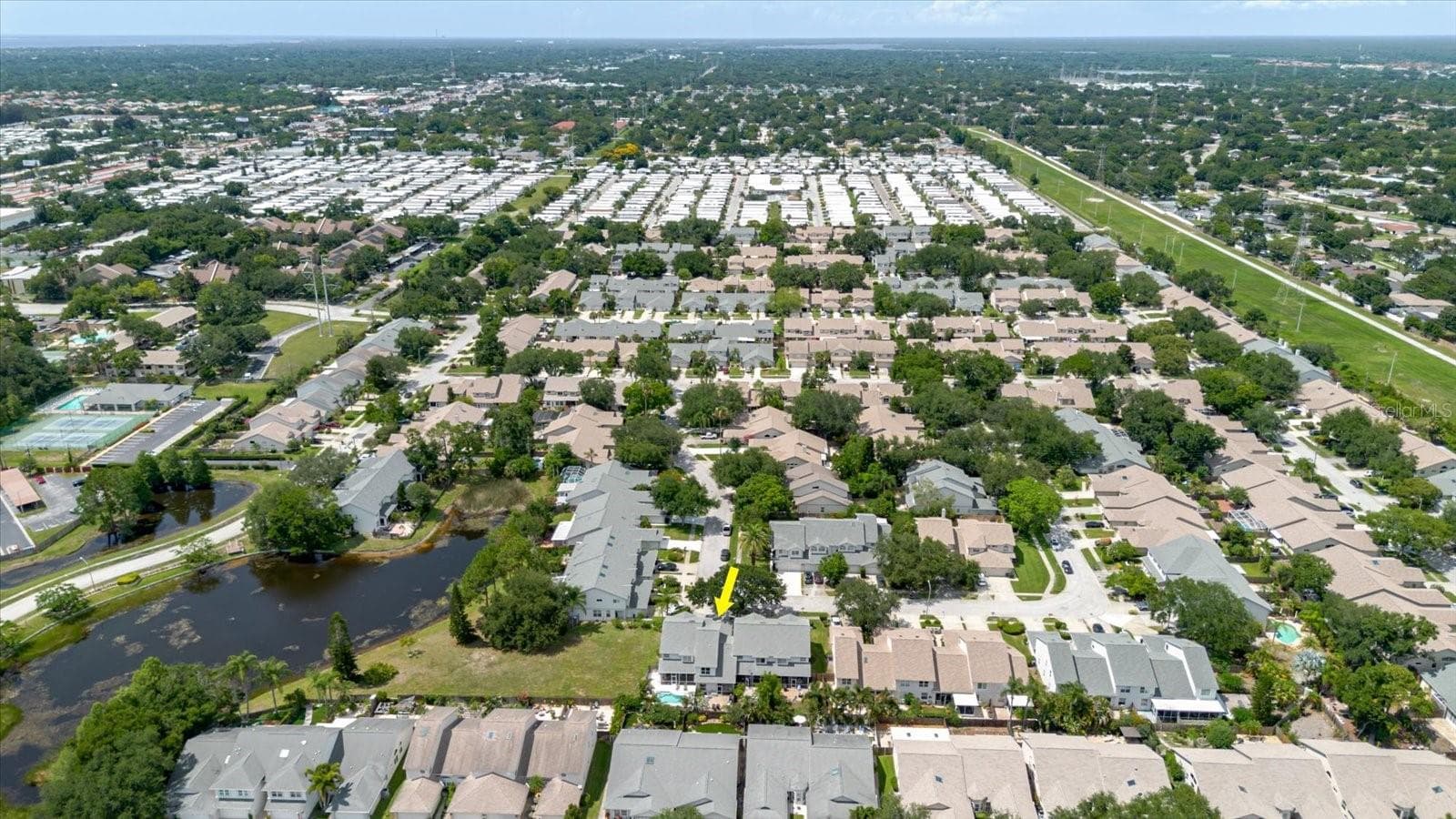 Aerial View of Community - 2976 FIELDBROOK PL, CLEARWATER