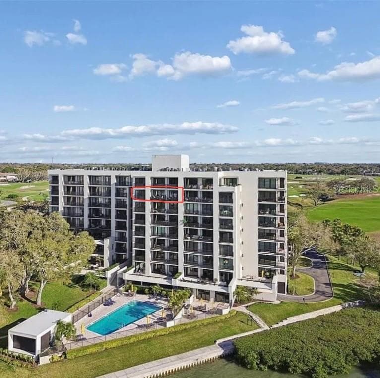4 Belleview Blvd - Unit 701 is highlighted in red. Sit on your balcony and enjoy the Amazing Water Views! - 4 BELLEVIEW BLVD #701, BELLEAIR