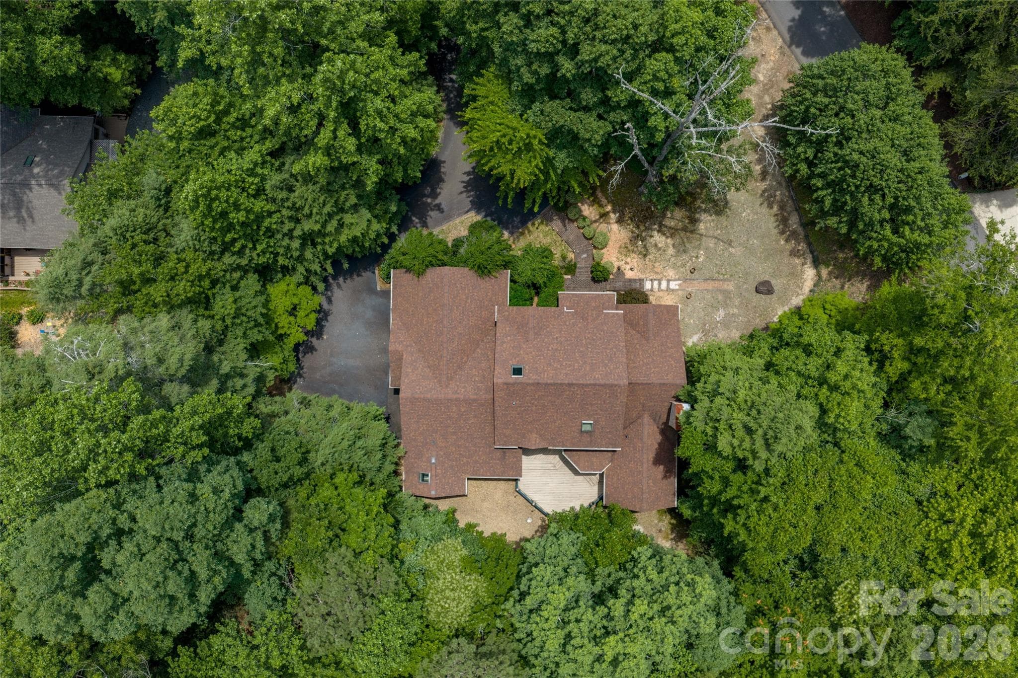 Aerial of home - 136 Rumbling Bald Road, Lake Lure