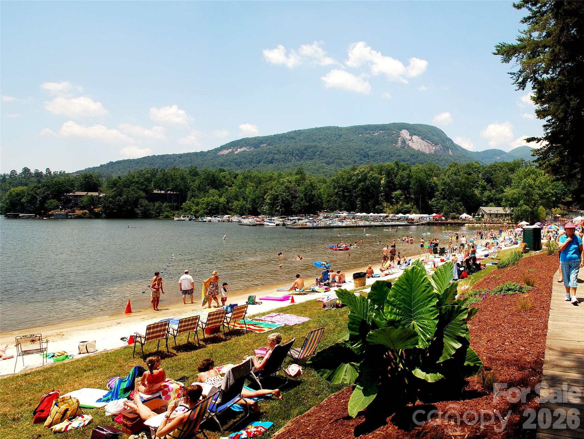 Rumbling Bald has its own private beach - 136 Rumbling Bald Road, Lake Lure