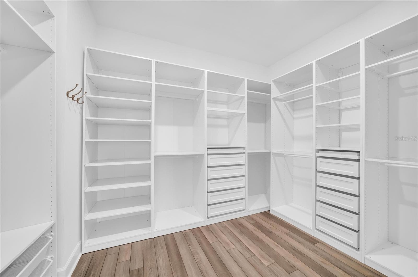 Primary Closet with built-ins - 16438 SLATE PL, LAKEWOOD RANCH