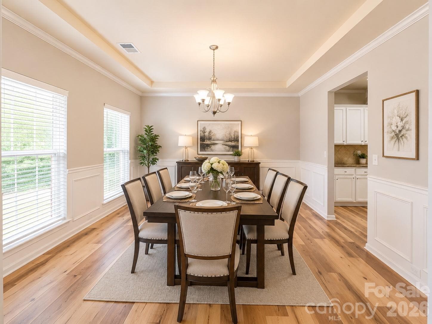 Formal dining Virtual staging - 4857 Annelise Drive, Harrisburg