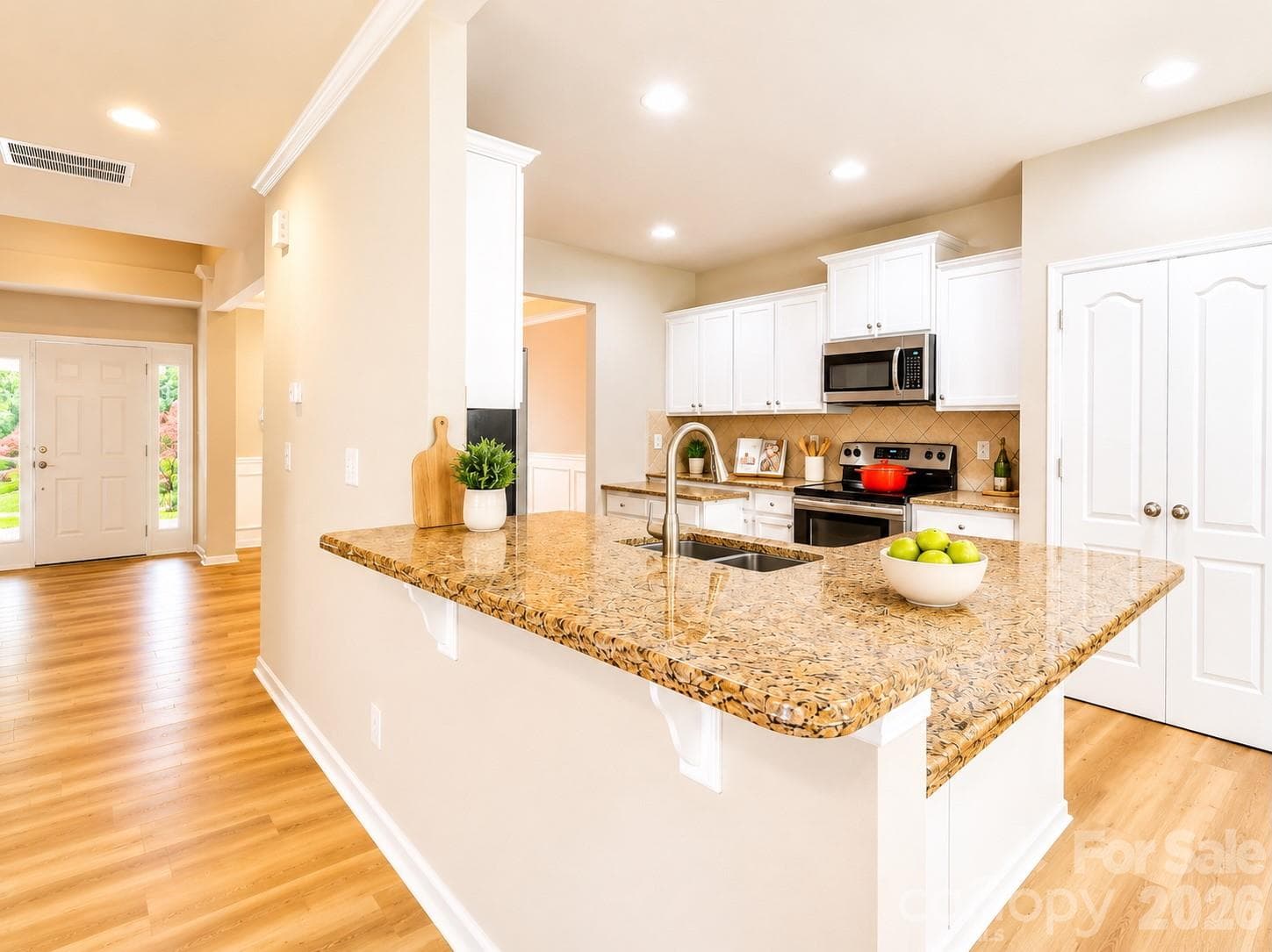Kitchen bark and island - 4857 Annelise Drive, Harrisburg