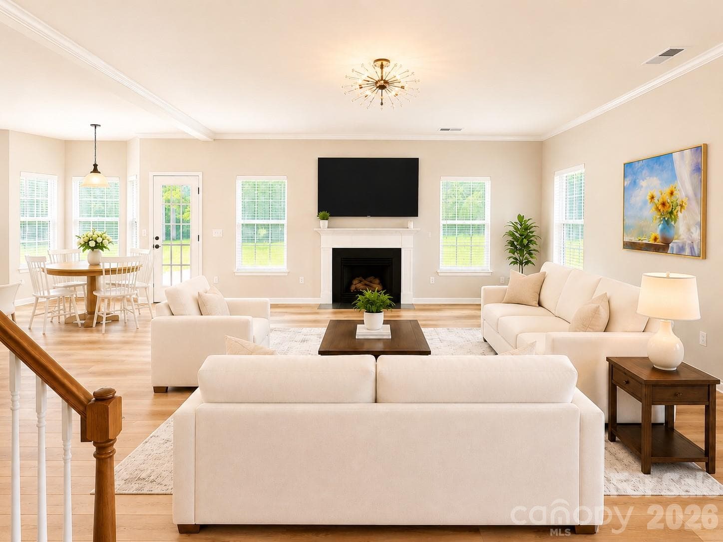 living room Virtual staging - 4857 Annelise Drive, Harrisburg