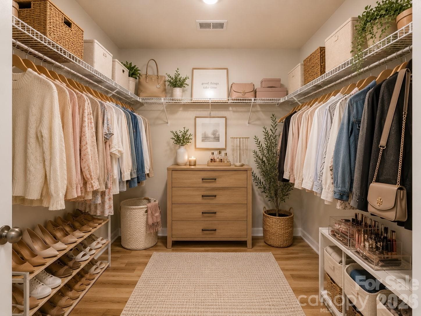 Master walk in closet Virtual staging - 4857 Annelise Drive, Harrisburg