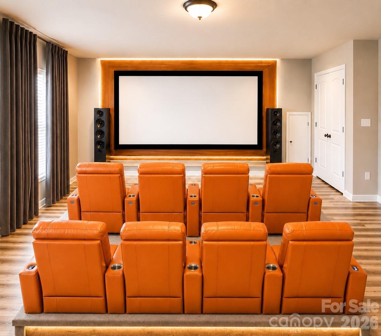 recreation room or 6th bedroom with closet Virtual staging - 4857 Annelise Drive, Harrisburg