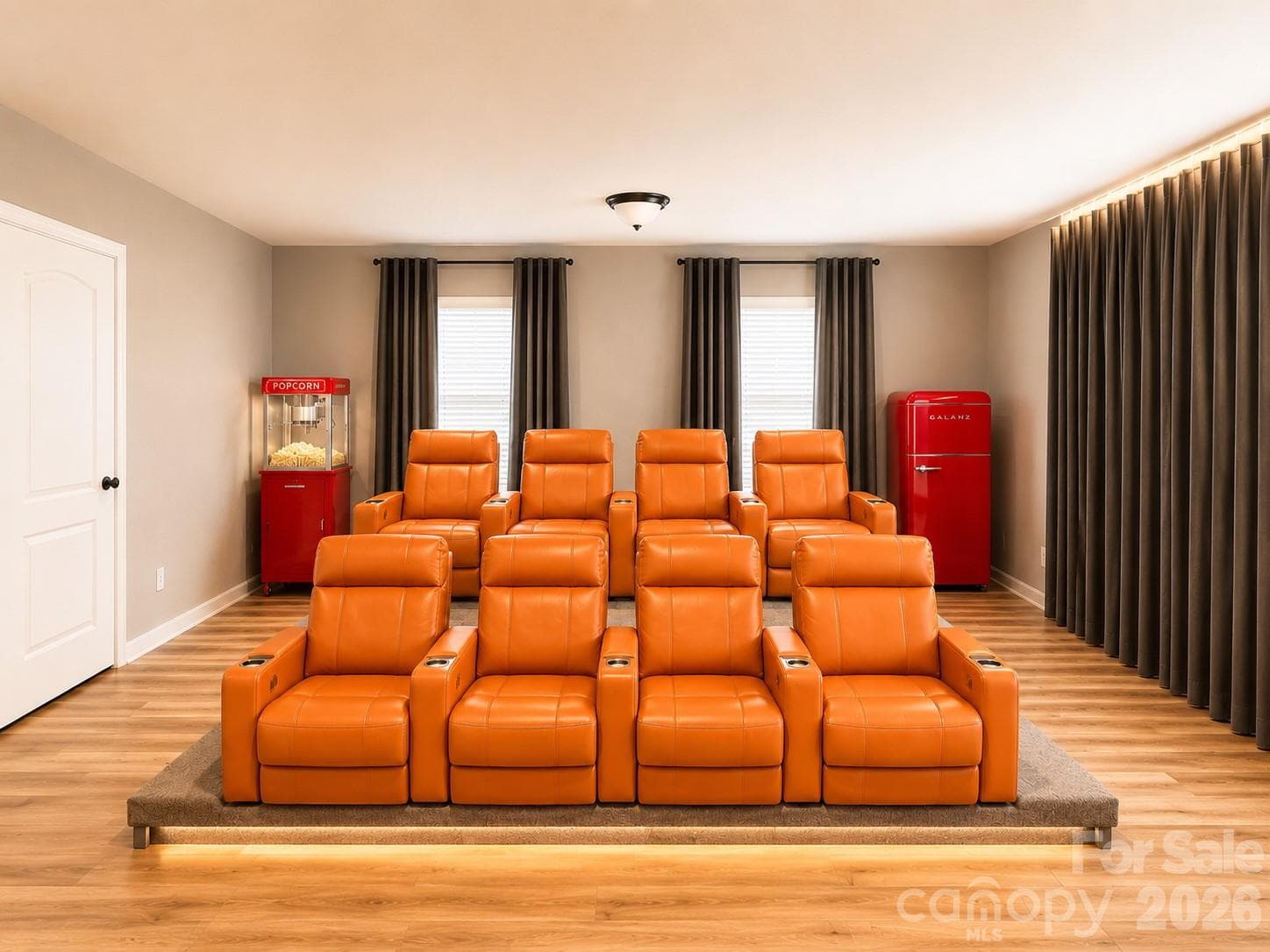 Recreation room or 6th bedroom with closet Virtual staging - 4857 Annelise Drive, Harrisburg
