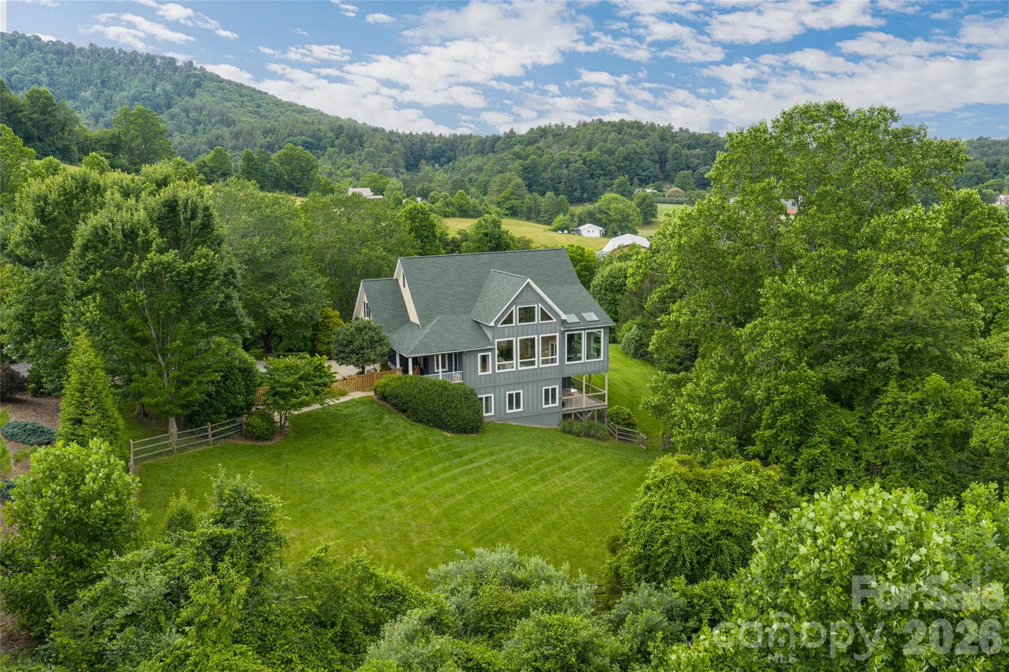 Partially fenced with 2 acres of privacy - 33 Bridle Path Drive, Barnardsville