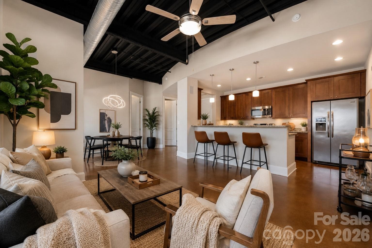 VIRTUALLY STAGED - LIVING SPACE - Charlotte