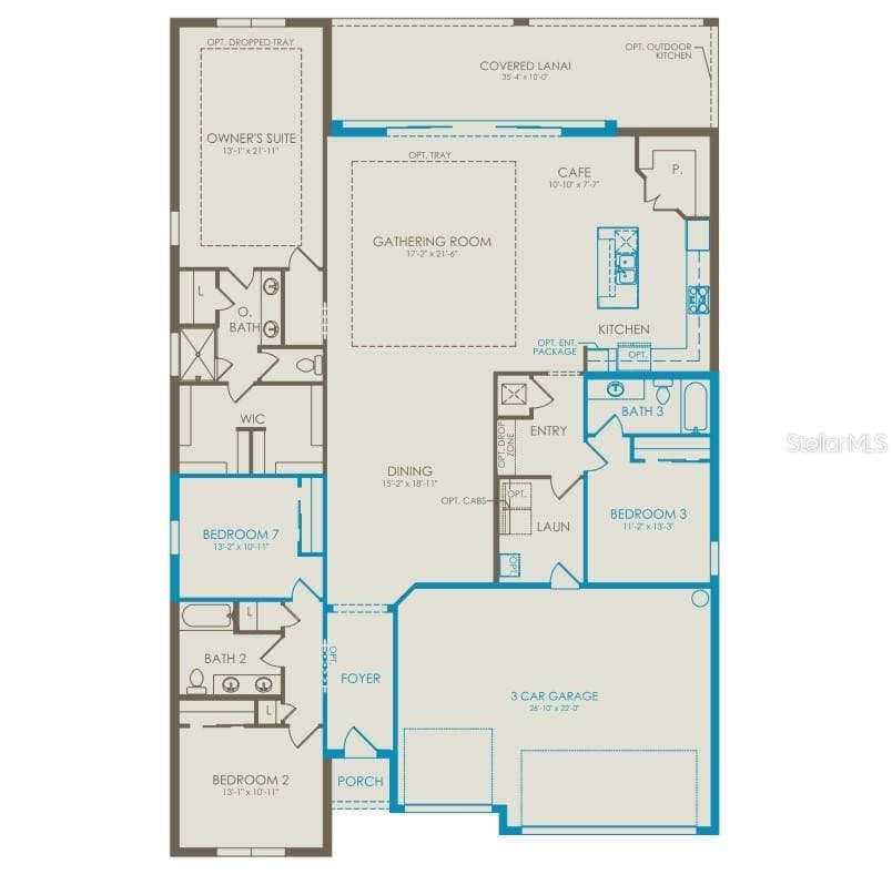 Floor Plan - Floor One - 5237 HANDSOME HILLS DRIVE, MOUNT DORA
