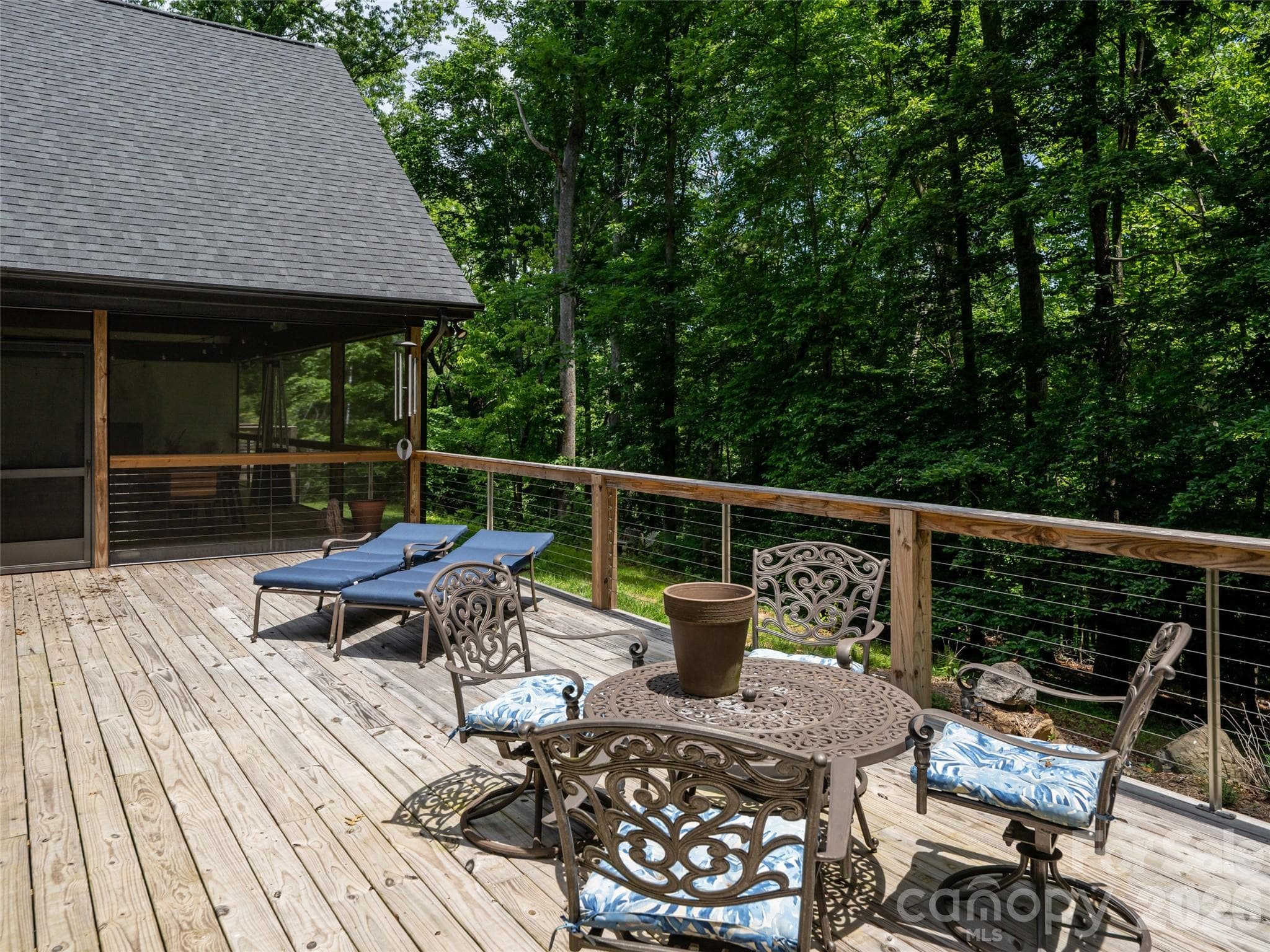 Summer shade off back deck - 508 Avery Creek Road, Arden