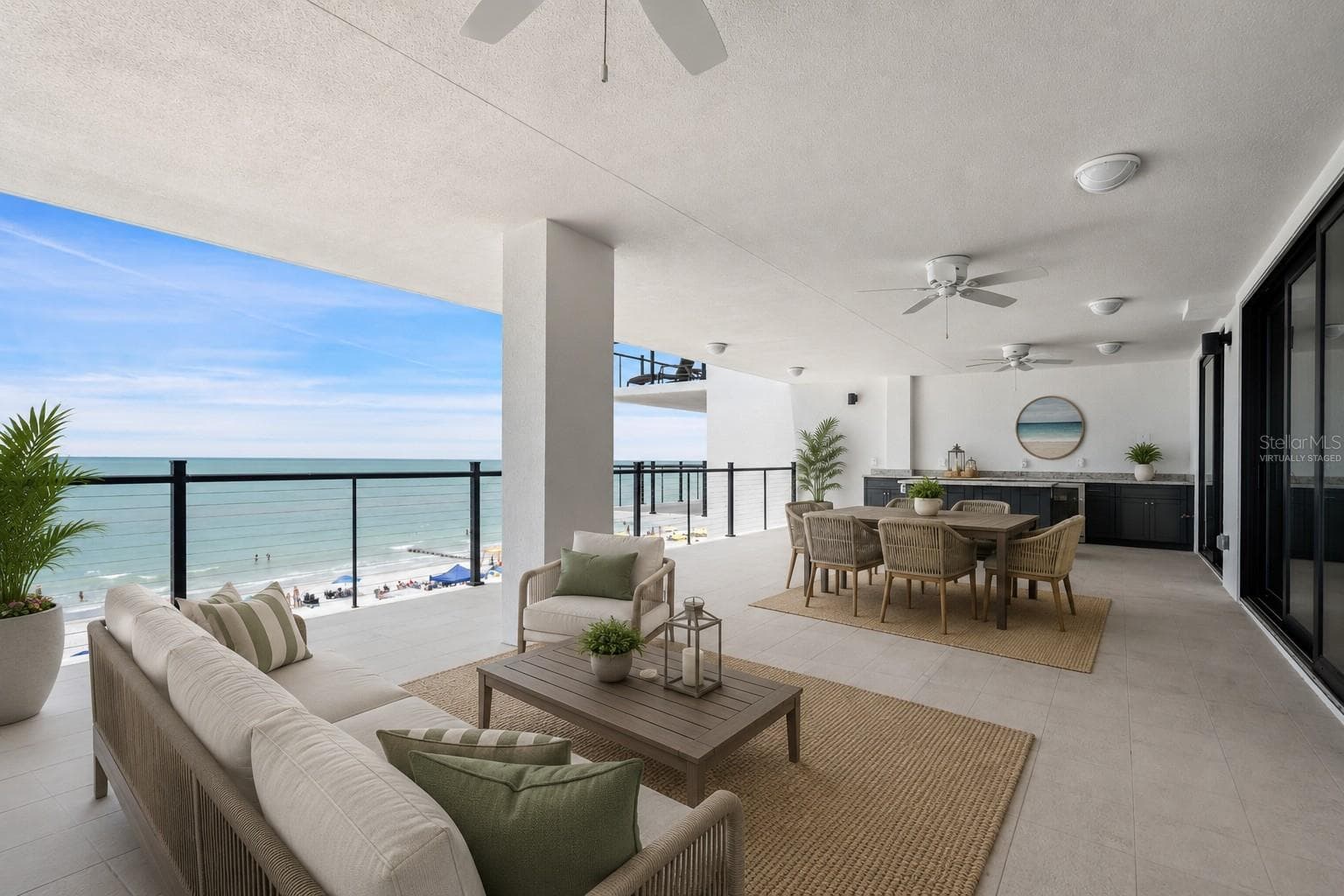 Balcony virtually staged - 14048 GULF BLVD #402, MADEIRA BEACH