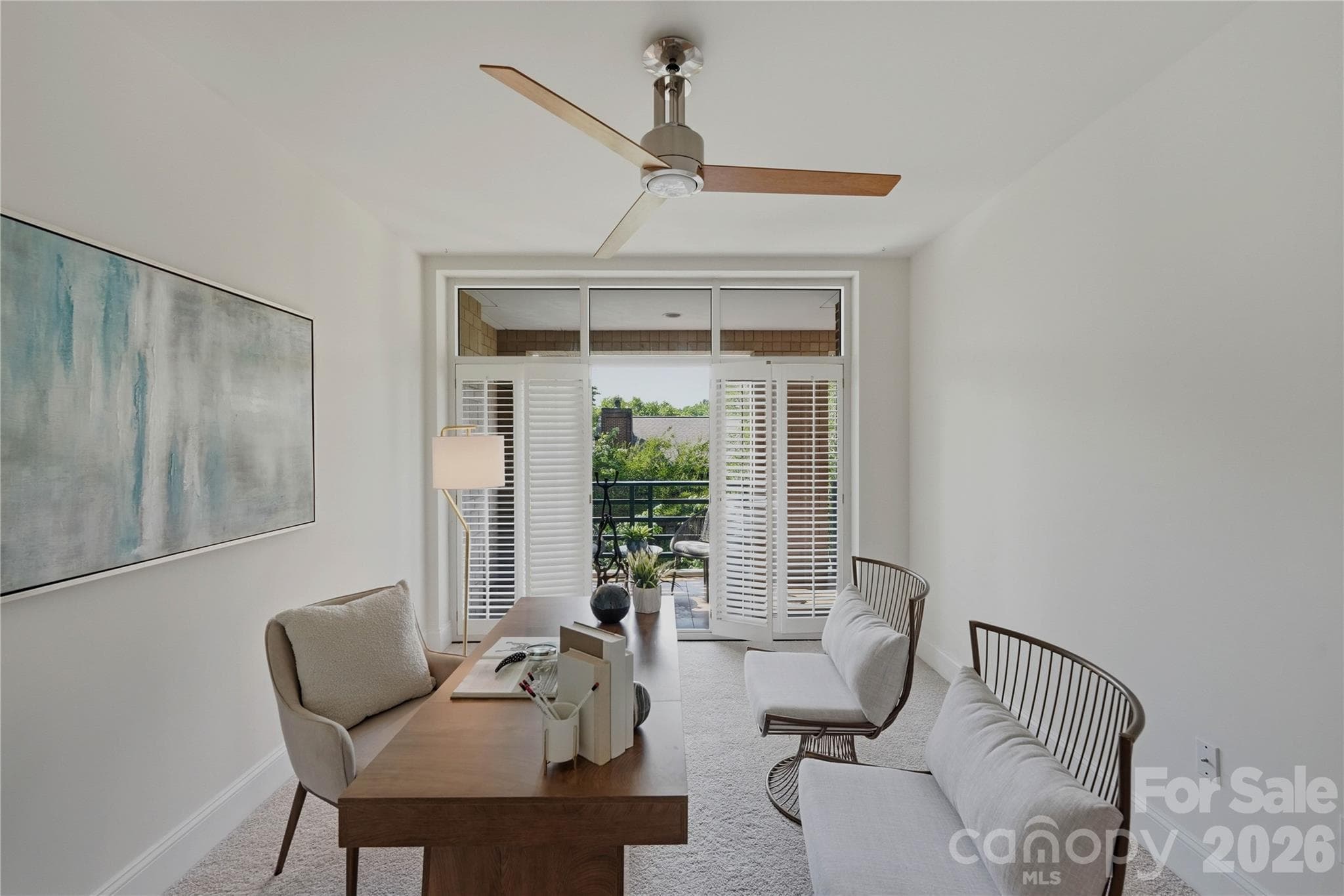 Imagine this versatile flex room as a home office, guest room, or sitting room with sliding door access to your own private outdoor escape. - Charlotte