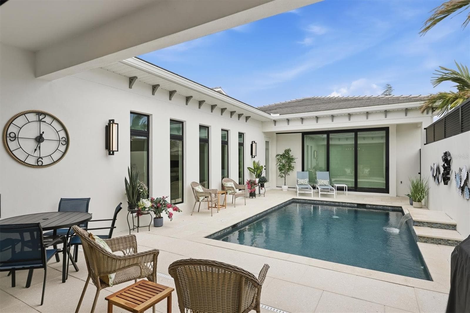 View of Pool from Kitchen - 5931 CAT CLAW LN, BRADENTON