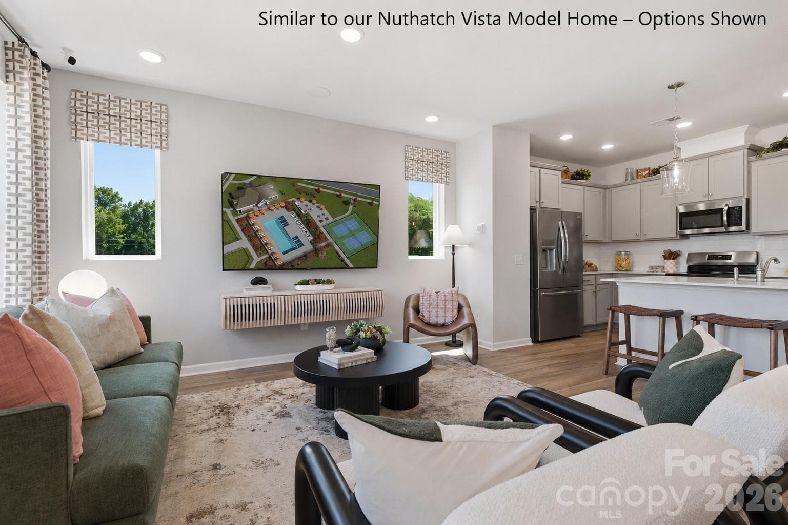 Open Floorplan Concept with Living Room, Dining Area and kitchen all Flow Seamlessly, makes it Perfect for Entertaining - Charlotte