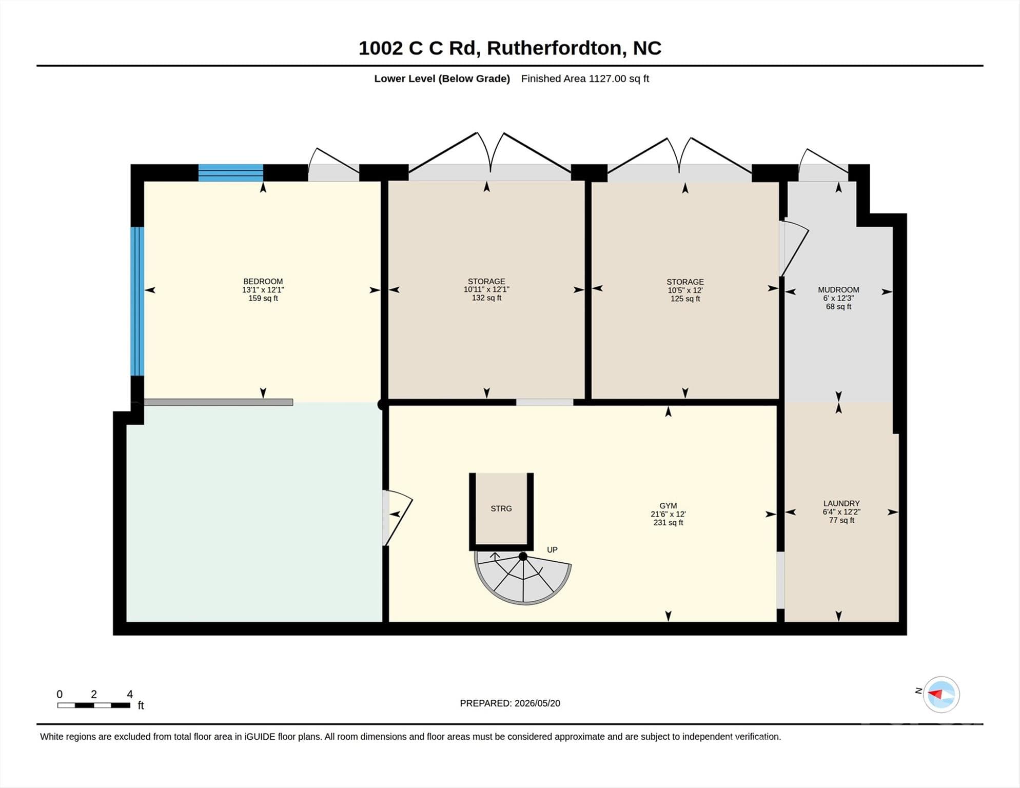 Below grade - Rutherfordton