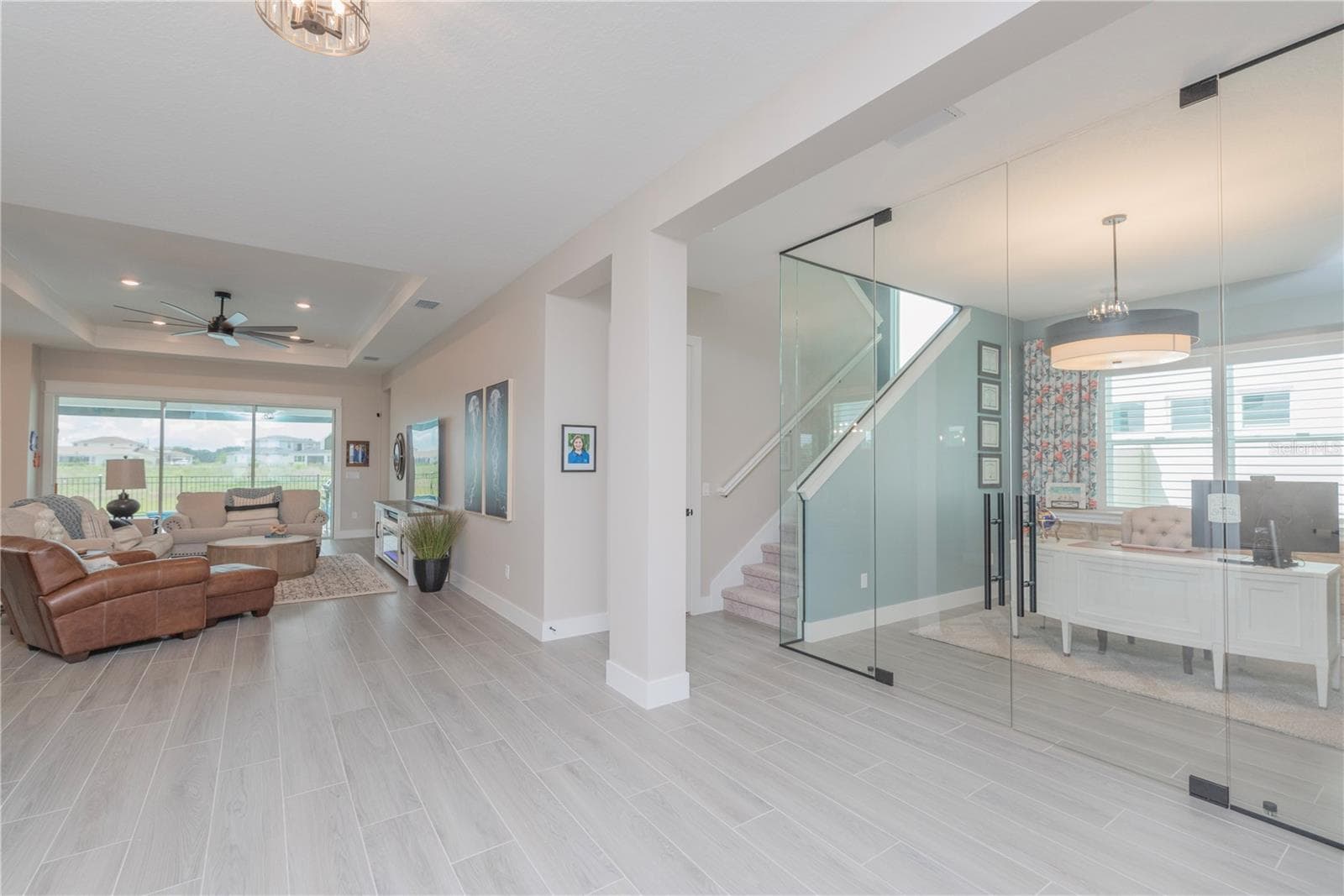 Foyer looking toward office and living room. - 10706 TORCHWOOD SEA WAY, SAN ANTONIO