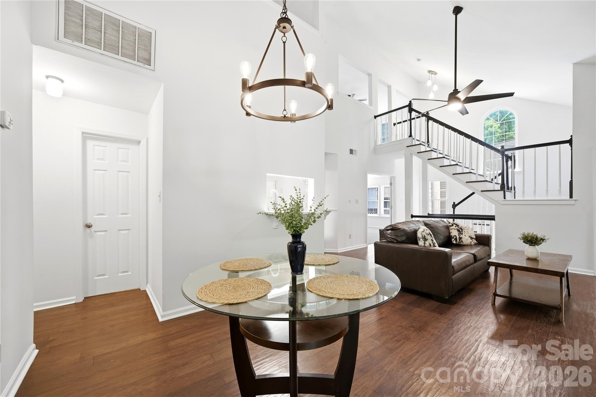 Main Level with entrance to hall half Bath - Charlotte