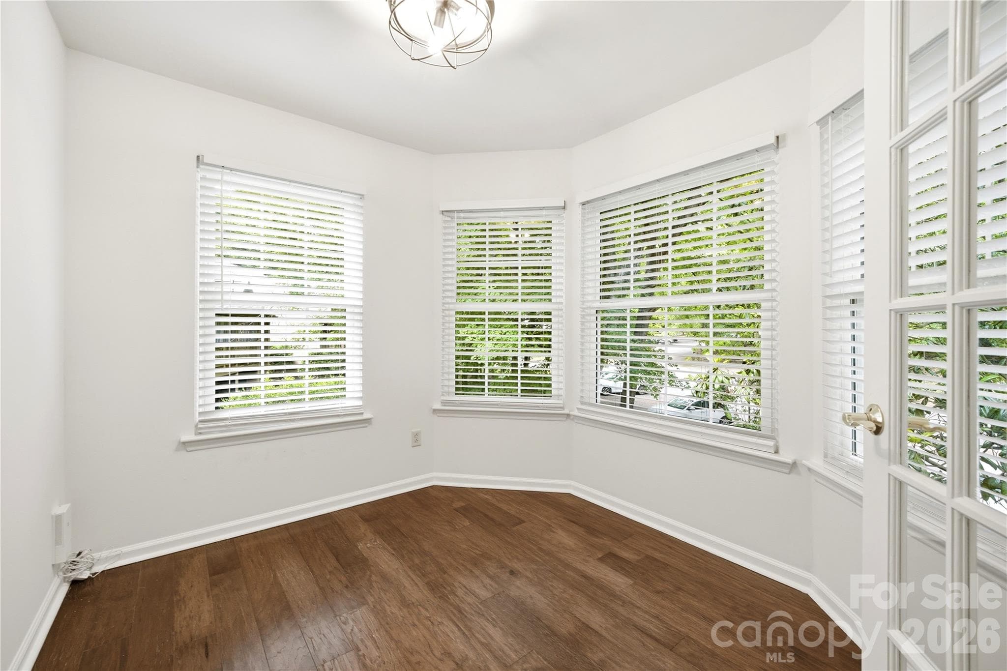 Office with French Doors off living - Charlotte
