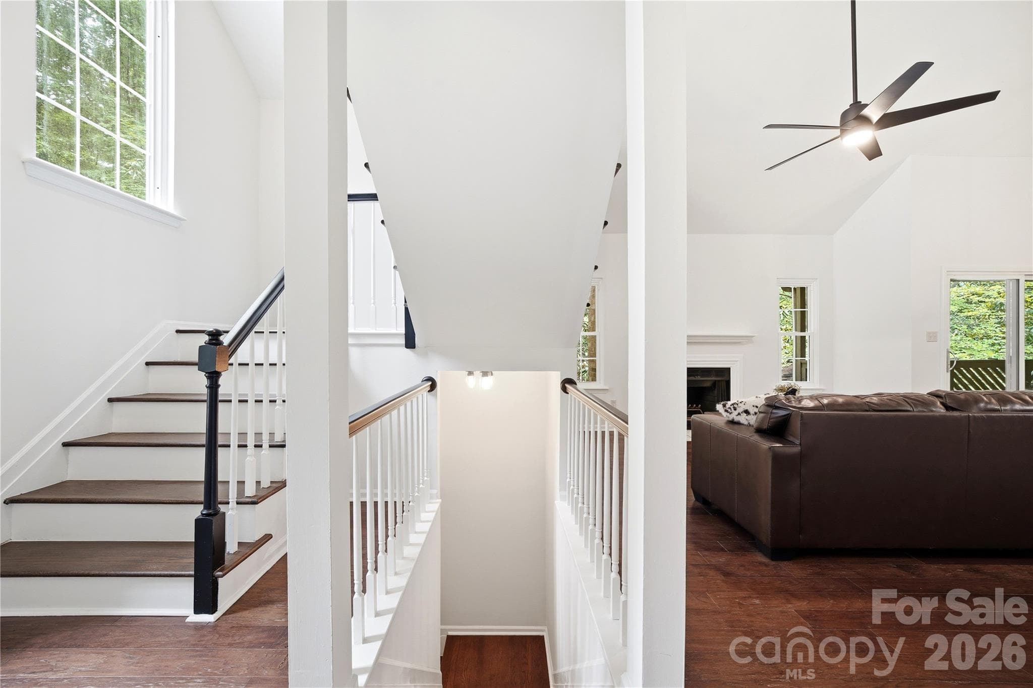 Main Level Stairs to Loft and Foyer - Charlotte