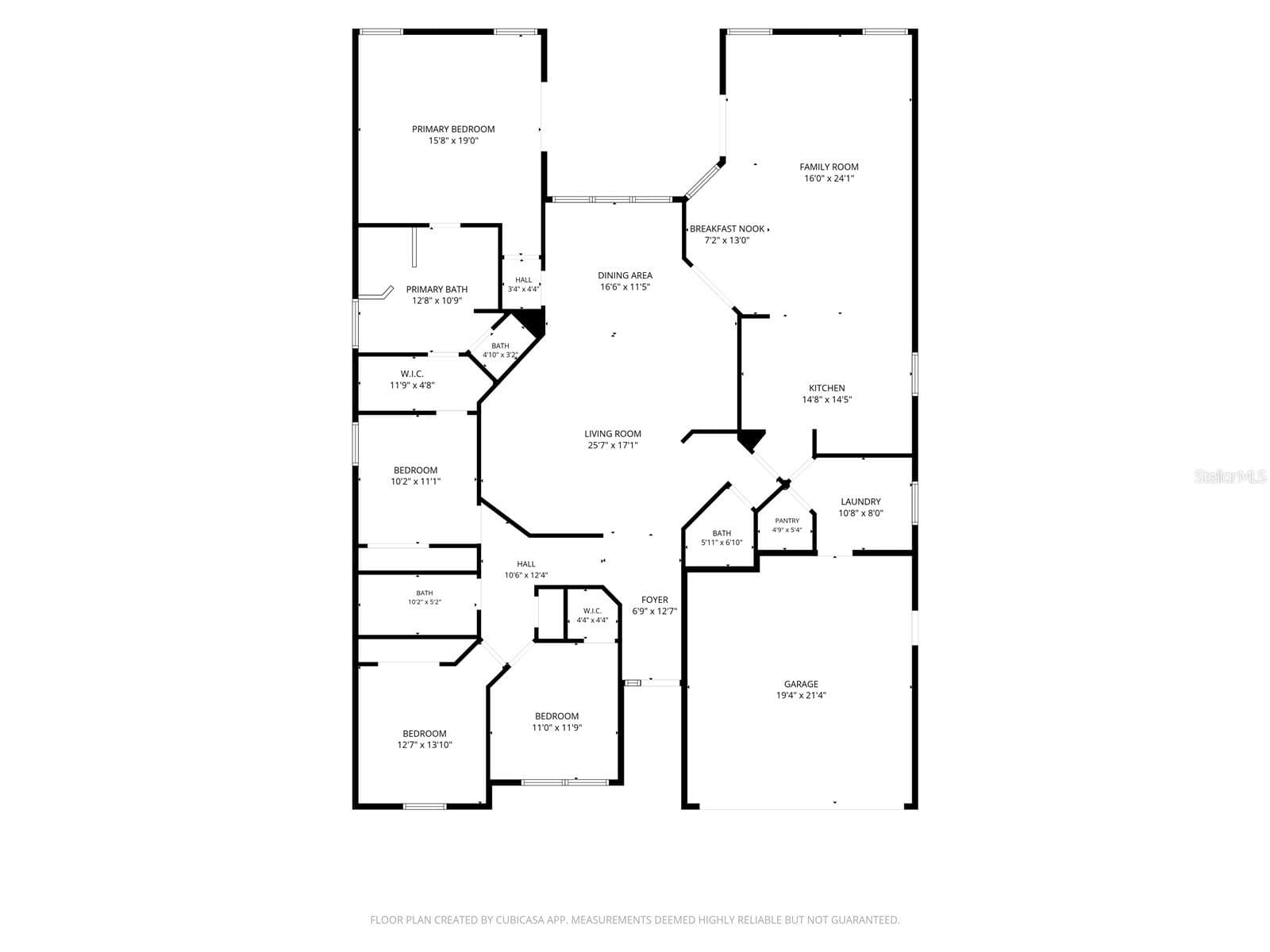 FLOOR PLAN W/APPROX MEASUREMENTS - 1609 VICTORIA GARDENS DR, DELAND