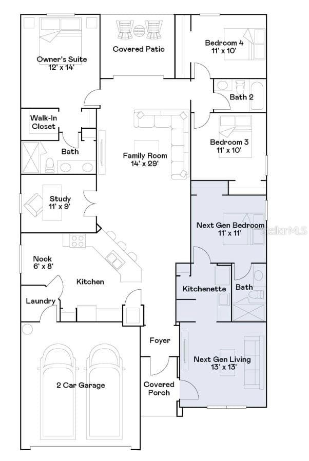 Floor Plan - 836 TIMBERLAND DR, EAGLE LAKE