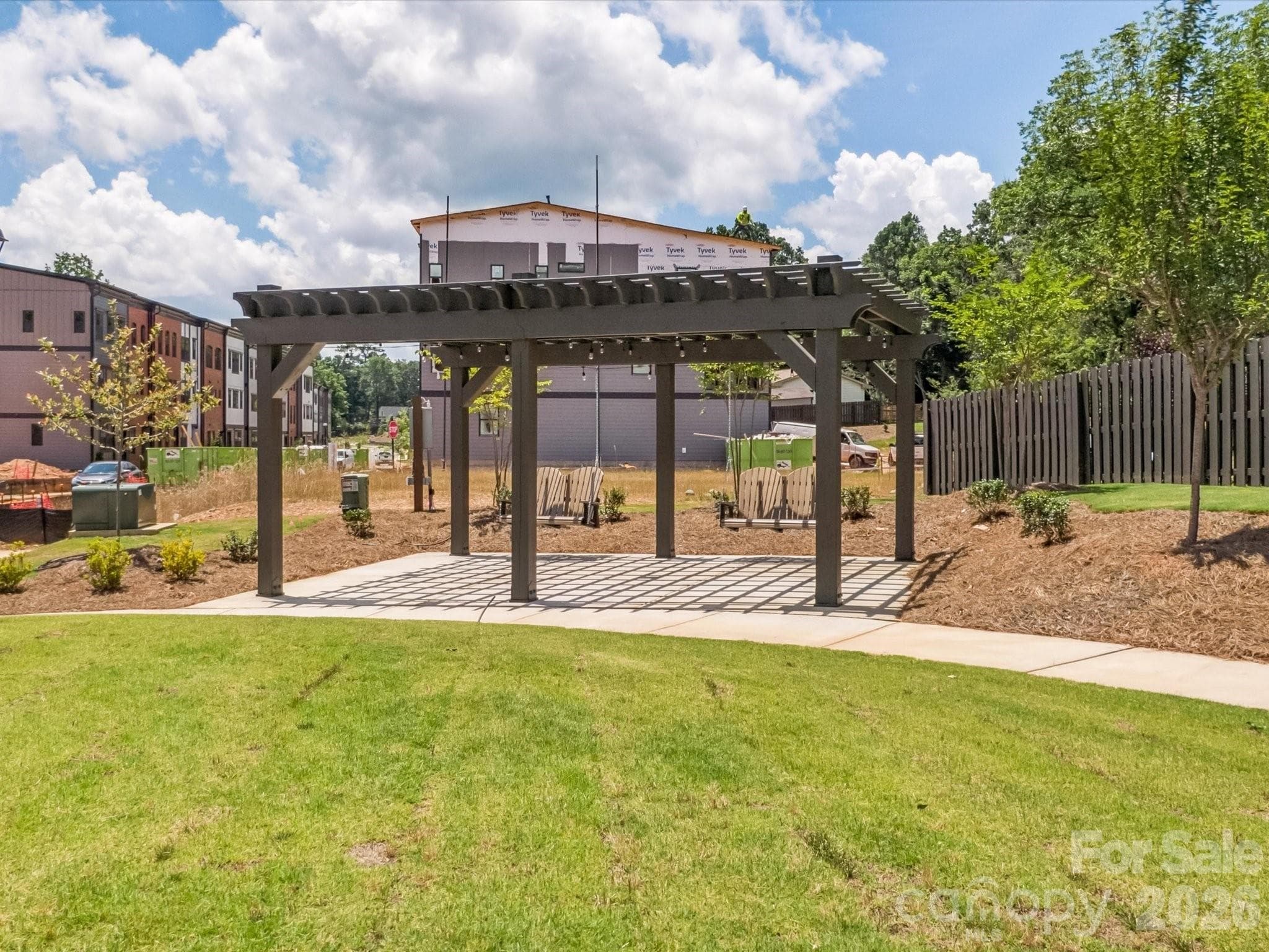 The community pavilion and green space is the ideal retreat to enjoy slow weekends. - 309 Old Town Village Road, Waxhaw