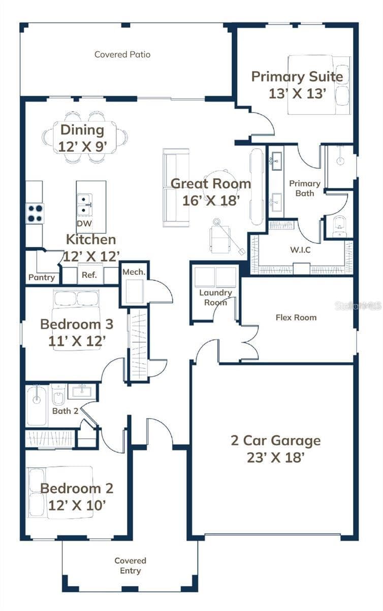 Floorplan - 86 SPRINGWOOD DR, PALM COAST