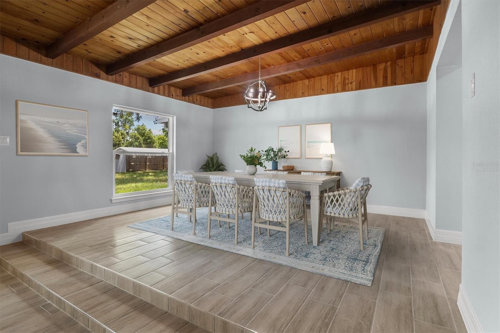 Dining Room-Virtually Staged - 3945 CHART PRINE RD, LAKELAND