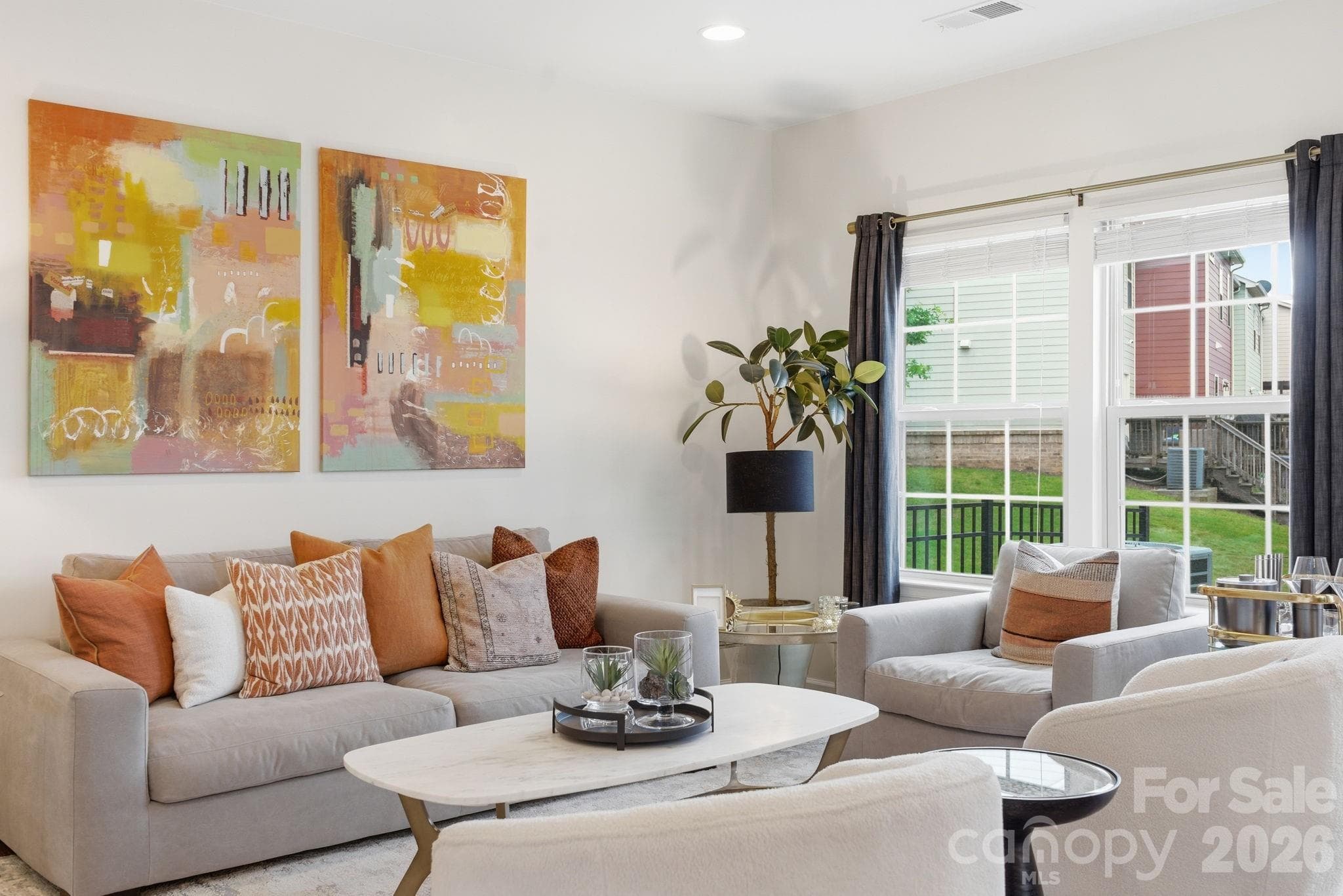 Living Room - 1760 Evergreen Drive, Charlotte