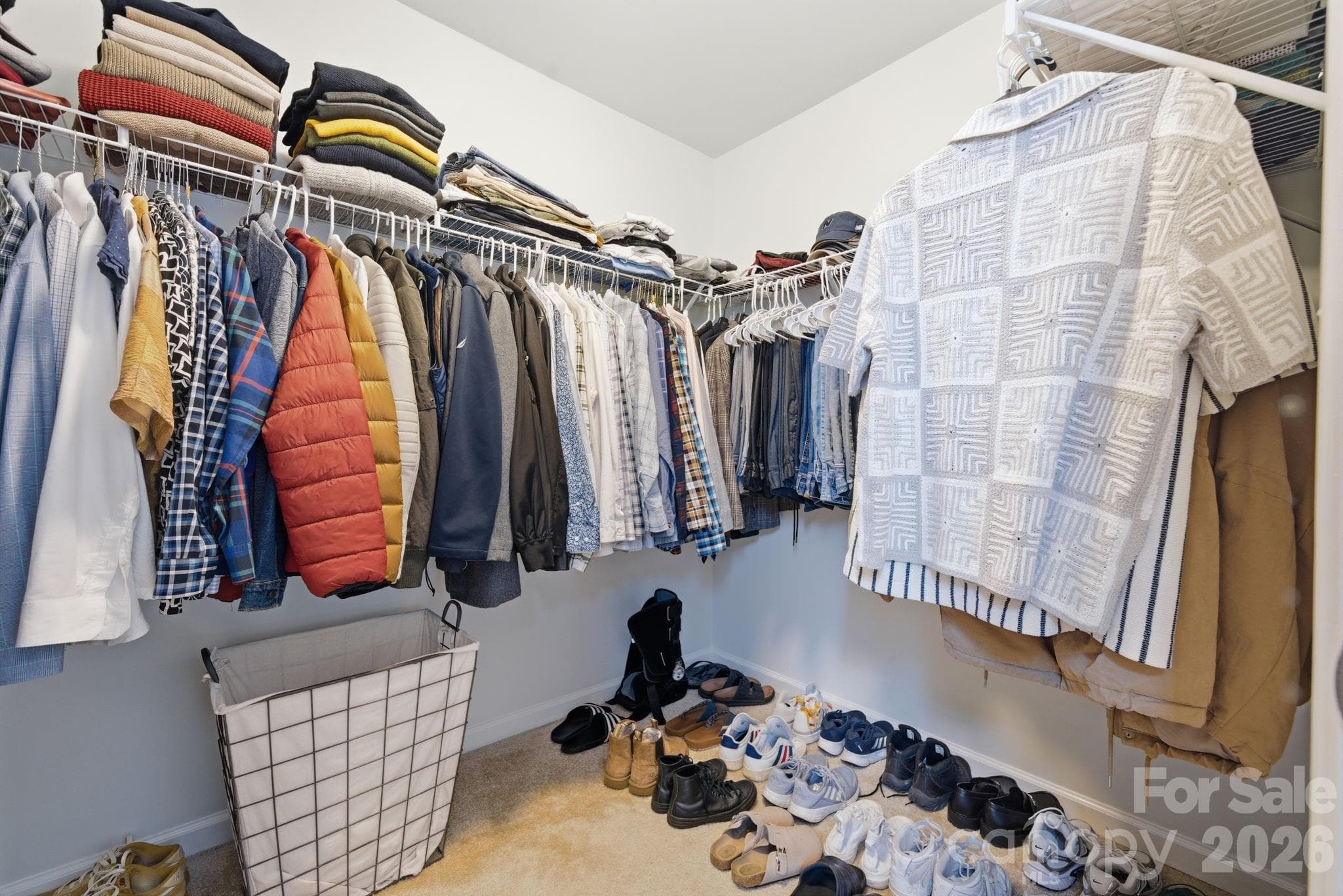Primary Walk-in Closet - 1760 Evergreen Drive, Charlotte