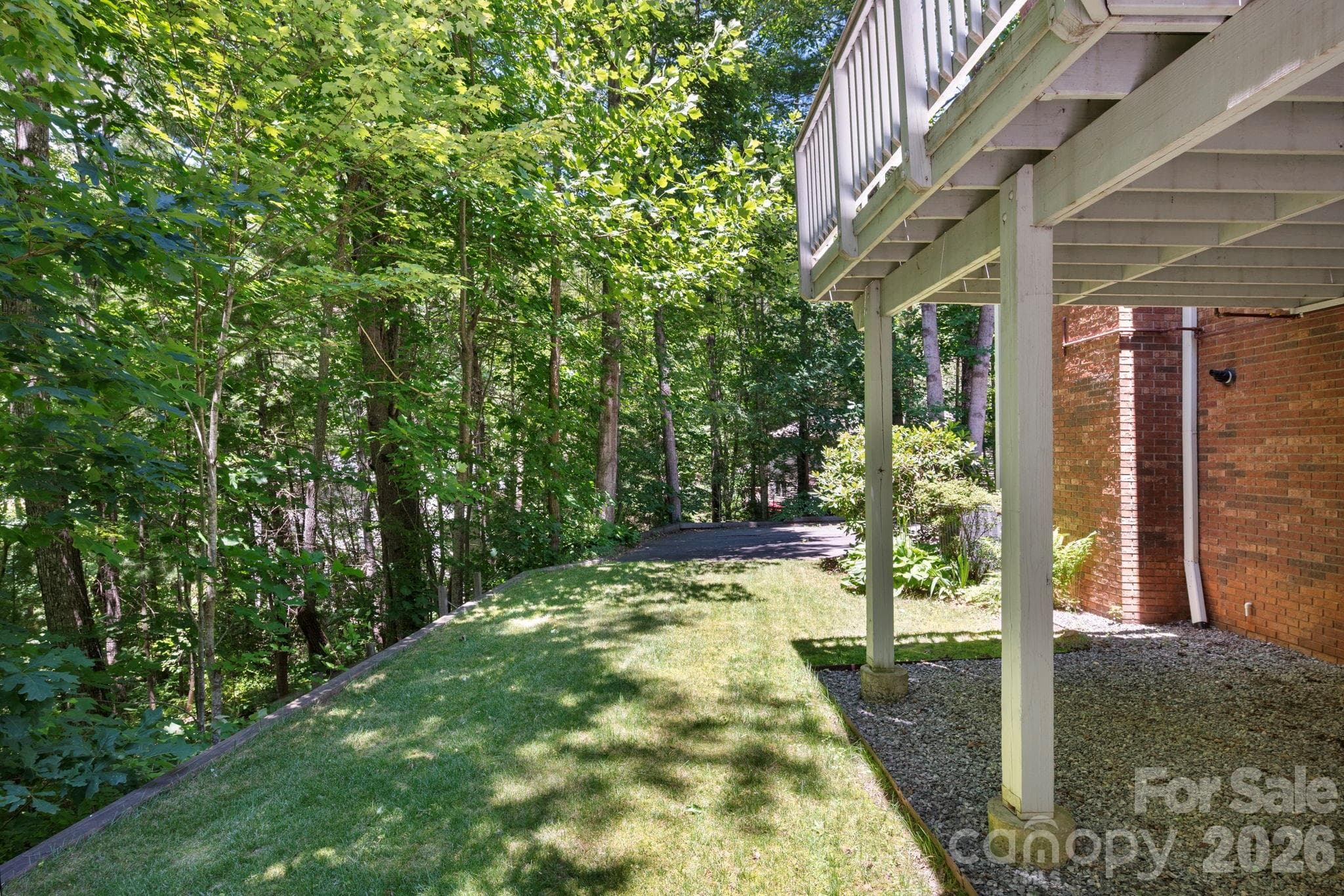 Level Terraced Back Yard - 107 Ballantree Drive, Asheville