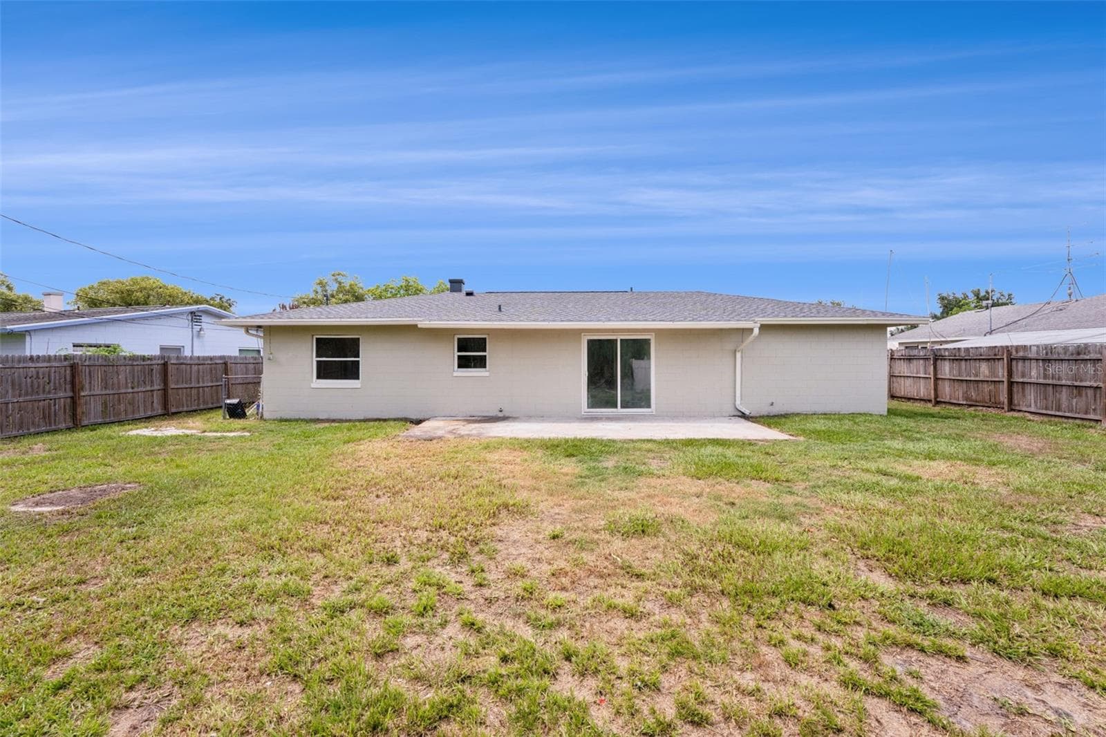 Large Fenced-in Back Yard with Patio - 1605 PURITAN AVE, WINTER PARK