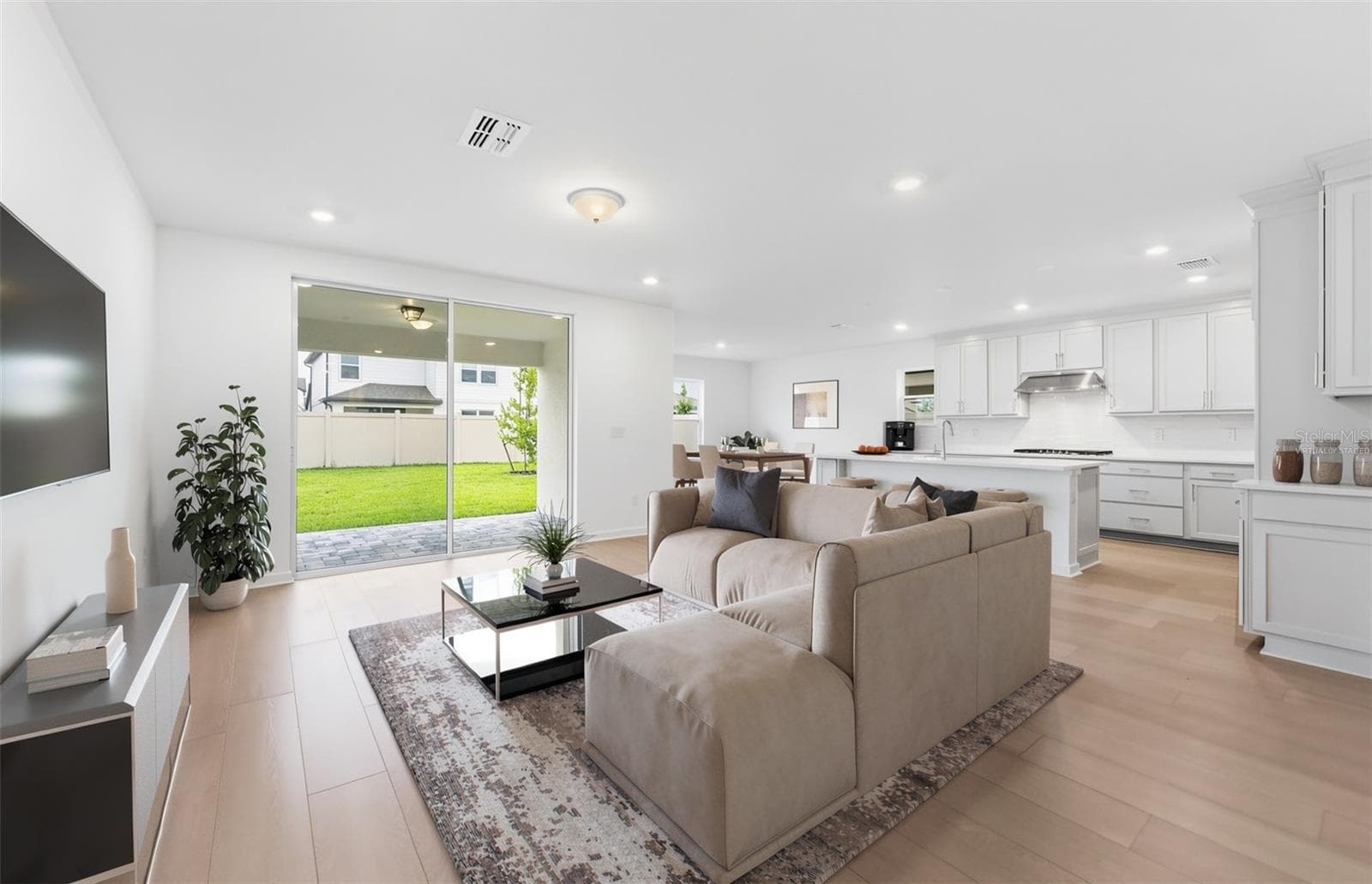 Virtually Staged - Open Gathering Room - 33426 BARNEBROOK DR, WESLEY CHAPEL