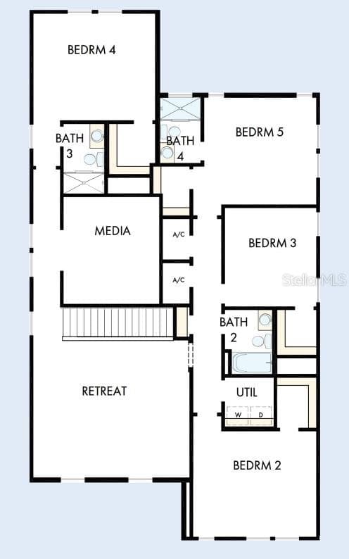 Floor Plan Second Floor - 1002 W CHARTER ST, TAMPA