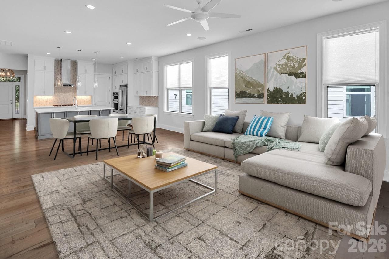 Great Room Virtually Staged - Charlotte