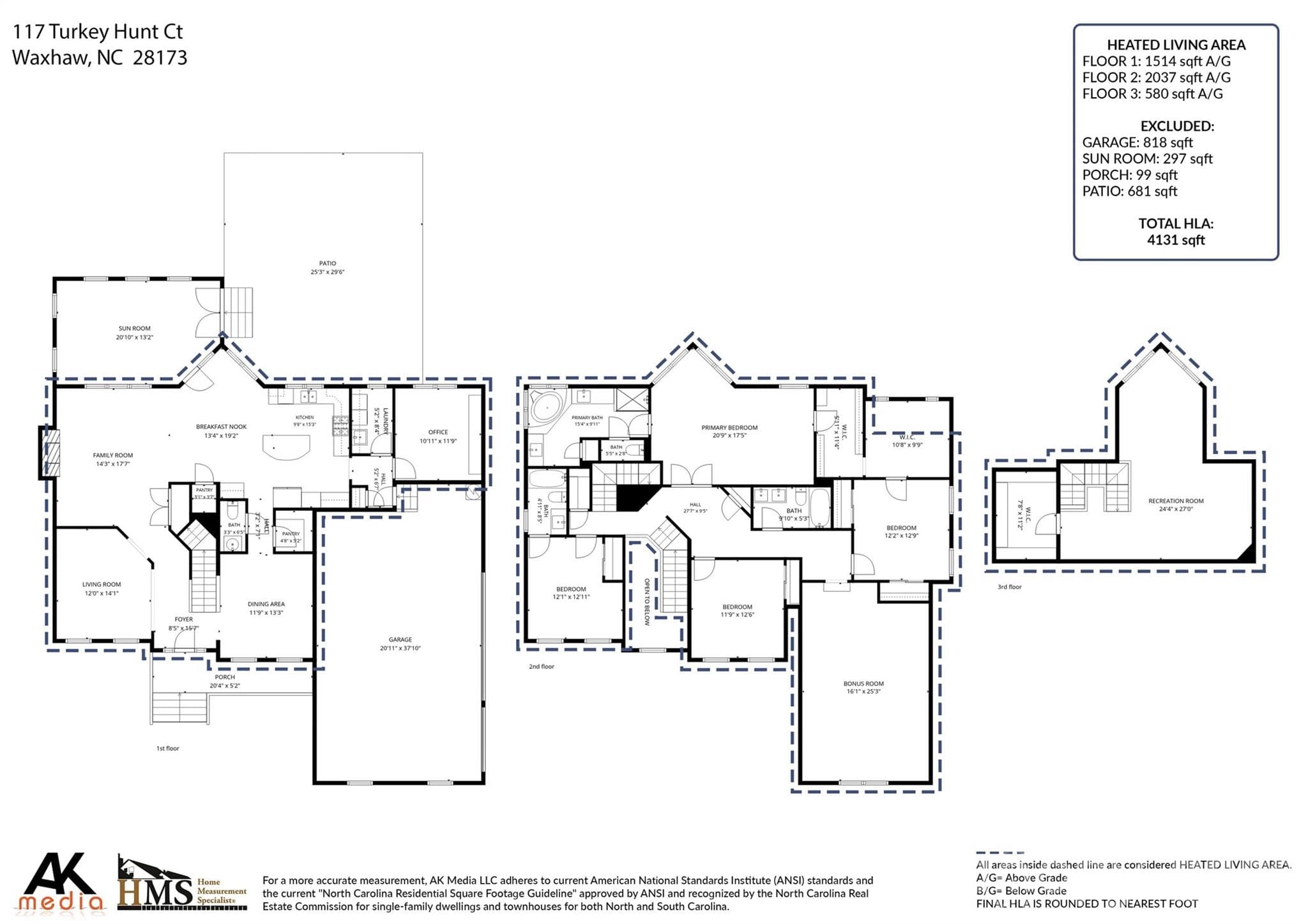 Floor plan - 117 Turkey Hunt Court, Marvin