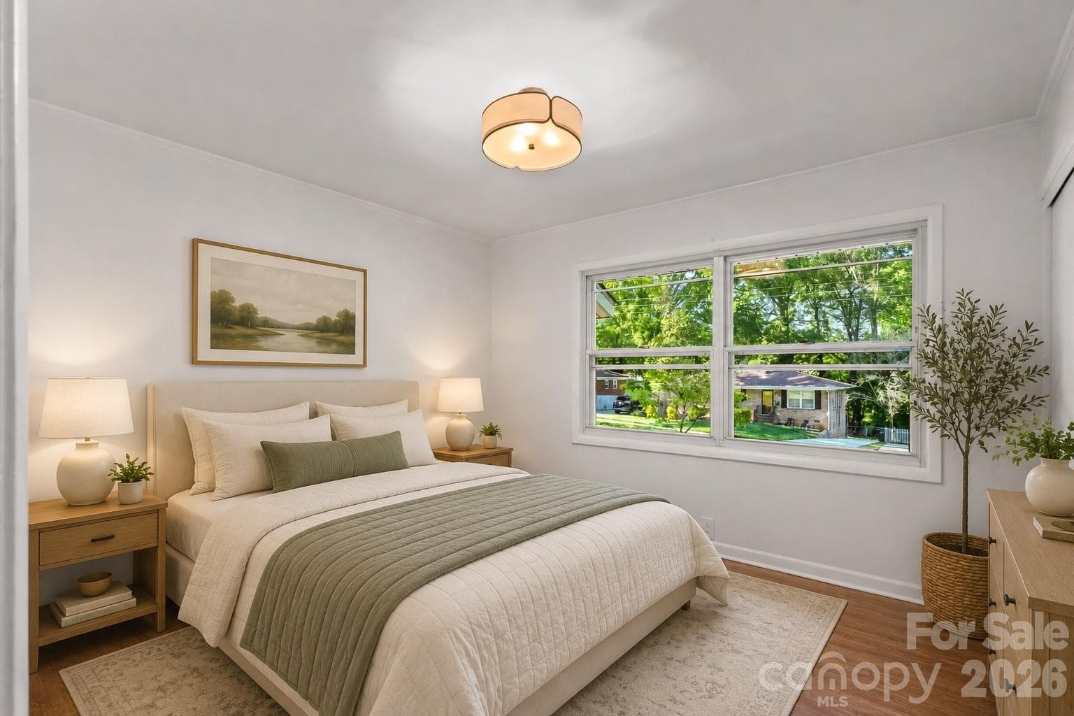 VIRTUALLY Staged bedroom #2 - 3840 Colebrook Road, Charlotte